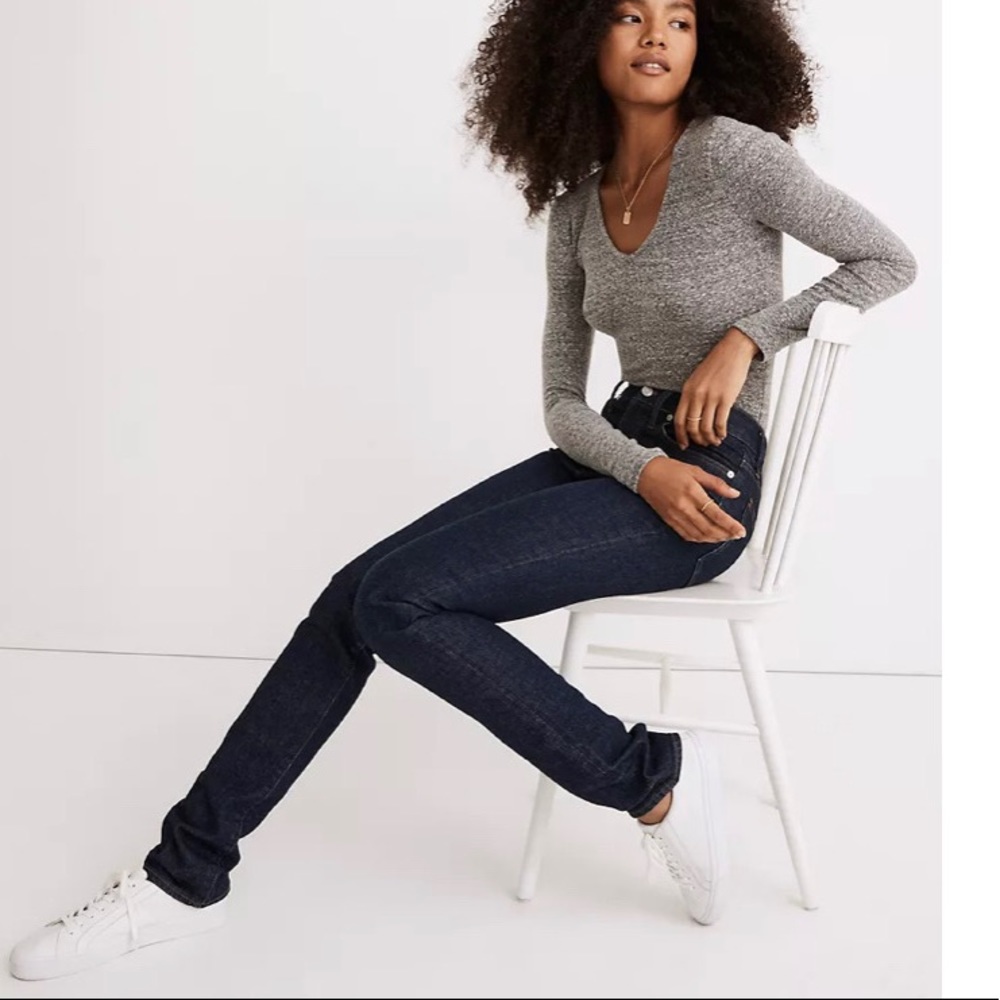 NWT Madewell: the perfect vintage jean stacked hem, size 25